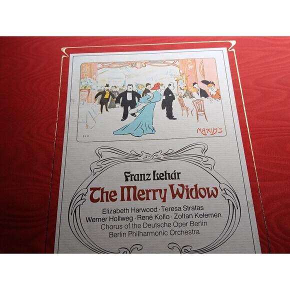 Franz Lehar, The Merry Widow, LP records BOXED SET, 2 LPs, GERMANY 1973 MINTY - Picture 7 of 7